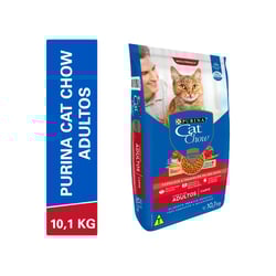 Ração Cat Chow Carne Adultos - 10Kg - 10,1 Kilos