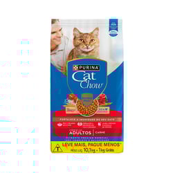 Ração Cat Chow Carne Para Gatos Adultos - Leve 11,1 kg Pague 10,1 kg