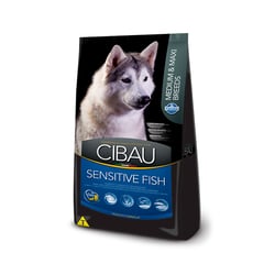 Ração Cibau Sensitive Fish Para Cães Adultos De Raças Médias E Grandes - 12Kg