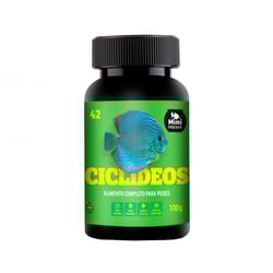 Racao Ciclideos Fish Mini Friends Para Peixe - 100 Gramas