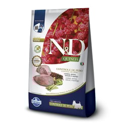 Ração Controle De Peso N&D Quinoa Cordeiro Para Cães Adultos Mini - 2,5Kg