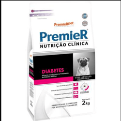 Ração Diabetes Premier Nutrição Cães Pequenas 2Kg