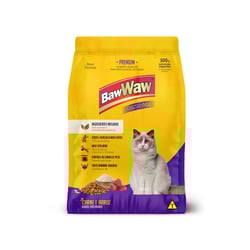 Ração Diet Baw Waw Carne 1Kg Para Gatos Adultos Castrados