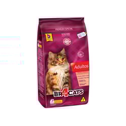 Ração Diet Br4Cats Sabor Peixe E Frango 3Kg Para Gatos Adultos - 3 Kilos