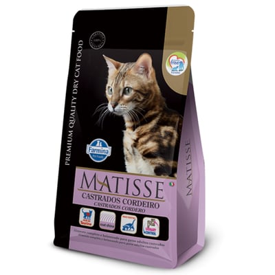 Ração Diet Farmina Matisse Cordeiro Para Gatos Adultos Castrados - 7,5 Kilos