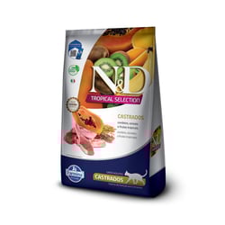 Ração Diet Farmina N&D Tropical Selection Para Gatos Adultos Castrados - Sabor Cordeiro, Cereais E Frutas Tropicais - 7 Kilos
