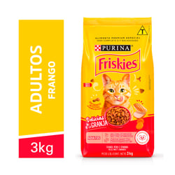 Ração Diet Friskies Delícias Da Granja Para Gatos Adultos - Sabor Frango, Peru E Cenoura - 3 Kilos