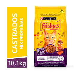 Ração Diet Friskies Megamix Para Gatos Adultos Castrados - 10,1 Kilos
