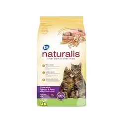 Ração Diet Naturalis Frango E Peru Para Gatos Adultos Castrados - 3 Kilos