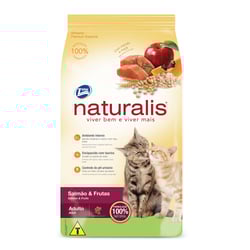 Ração Diet Naturalis Salmão E Frutas Para Gatos Adultos - 10 Kilos