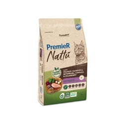 Ração Diet Premier Nattu Sabor Mandioca Para Gatos Adultos Castrados - 7,5 Kilos