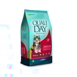 Ração Diet Qualiday Sabor Carne Para Gatos Adultos - 3 Kilos