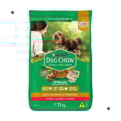 Ração Dog Chow Adulto Raças Pequenas Frango E Arroz - 15Kg - 1 Kilo