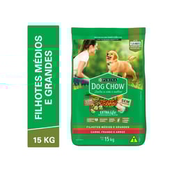 Ração Dog Chow Filhotes Frango E Arroz 15Kg - 1 Unidade - 15 Kilos