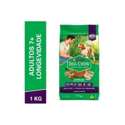 Ração Dog Chow Longevidade Para Cães Com Mais De 7 Anos Sabor Carne, Frango E Arroz - 1 Unidade - 1 Kilo