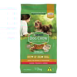 Ração Dog Chow Para Cães Adultos De Raças Pequenas Sabor Frango E Arroz - 1Kg - 1 Kilo