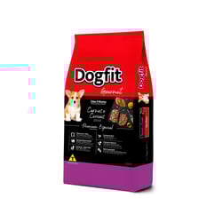Ração Dogfit Gourmet Para Filhotes Sabor Carne E Cereais - 1Kg - 15 Kilos