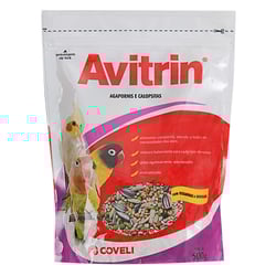 Ração E Alimento Avitrin Coveli Para Calopsitas E Agapornis - 500G