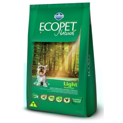 Ração Ecopet Light Para Cães Adultos De Raças Pequenas - 3Kg