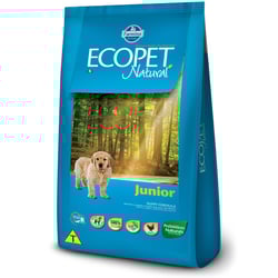 Ração Ecopet Natural Para Cães Filhotes - 15Kg