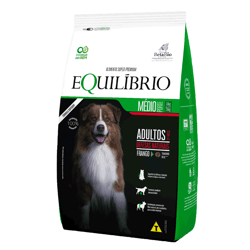 Ração Equilíbrio Frango Para Cães Adultos De Porte Médio - 2,5Kg - 2,5 Kilos