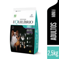 Ração Equilíbrio Frango Para Cães Adultos Porte Mini - 2,5Kg