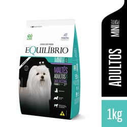 Ração Equilíbrio Maltês Para Cães Adultos De Porte Mini Sabor Frango - 1Kg - 1 Kilo