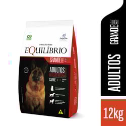 Ração Equilíbrio Para Cães Adultos De Porte Grande Sabor Carne - 12Kg