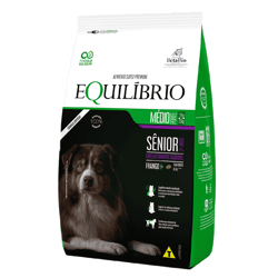 Ração Equilíbrio Para Cães Sênior De Porte Médio Sabor Frango - 2,5Kg - 2,5 Kilos