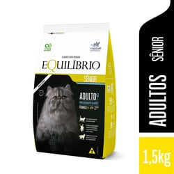 Ração Equilíbrio Sênior Para Gatos Sabor Frango - 1 Unidade - 1,5 Kilos