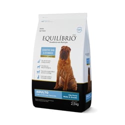 Ração Equilíbrio Sensitive Skin E Stomach Para Cães Adultos De Porte Médio E Grande - 2,5Kg - 2,5 Kilos