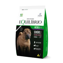 Ração Equilíbrio Sensível Cães Adultos Raças Médias Cordeiro - 12Kg