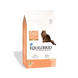 Ração Equilíbrio Veterinary Obesity & Diabetic Para Gatos Adultos - 1 Unidade - 500 Gramas