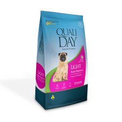 Ração Especial Premium Light Qualiday 10,1Kg Para Cães Adultos De Raças Pequenas