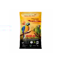 Ração Extra Gold Parrots Reino Das Aves Para Pássaros - 6 Kilos
