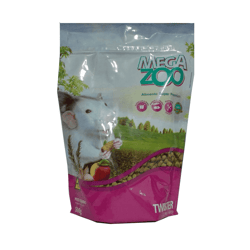 Ração Extrusada Megazoo 500G Para Hamsters E Twisters - 500 Gramas