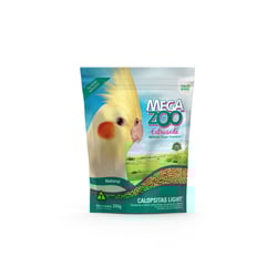 Ração Extrusada Megazoo Light 350G Para Calopsitas E Periquitos