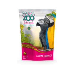 Ração Extrusada Megazoo Para Araras E Congos - 4 Kilos