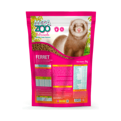 Ração Extrusada Megazoo Para Ferret - 3Kg - 3 Kilos