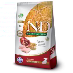 Ração Farmina N&D Ancestral Grain Frango E Romã Para Cães Filhotes De Raças Pequenas - 1Kg - 800 Gramas