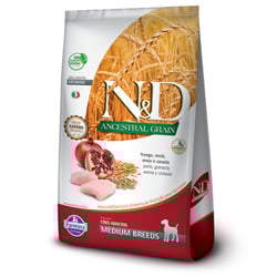 Ração Farmina N&D Ancestral Grain Frango Para Cães Adultos De Raças Médias - 2,5Kg - 2,5 Kilos