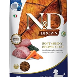Ração Farmina N&D Brown Para Cães Adultos Mini Sabor Cordeiro Spirulina E Cenoura - 2Kg