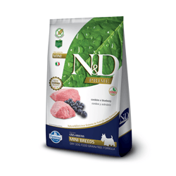 Ração Farmina N&D Prime Cordeiro E Blueberry Para Cães Adultos De Raças Pequenas - 10,1 Kilos