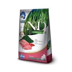 Ração Farmina N&D Spirulina Para Cães Filhotes Médio E Grande Sabor Suíno 10,1Kg