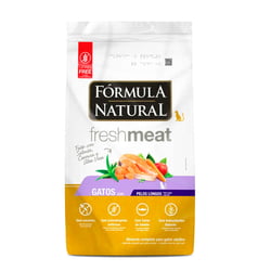 Racao Formula Natural Gatos Fresh Meat Pelos Longos 7Kg - 7 Kilos