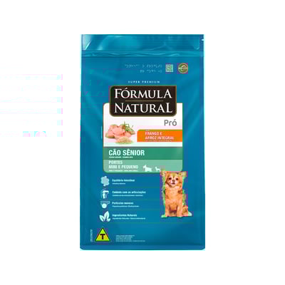 Ração Fórmula Natural Pro Frango E Arroz Para Cães Senior De Porte Mini E Pequeno - 2,5 Kilos