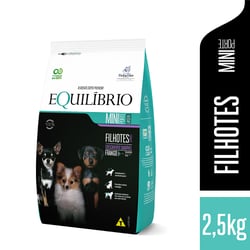 Ração Frango Equilíbrio Para Cães Filhotes De Porte Mini - Seca - 2,5 Kilos