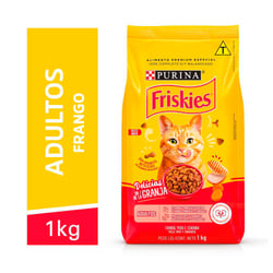 Ração Friskies Delícias Da Granja Para Gatos Adultos Sabor Frango 1Kg - 1 Kilo