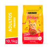 Ração Friskies Delícias Da Granja Para Gatos Adultos - Sabor Frango, Peru E Cenoura - 10,1 Kilos