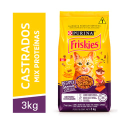 Ração Friskies Megamix Gatos Adultos Castrados - 1Kg - 3 Kilos